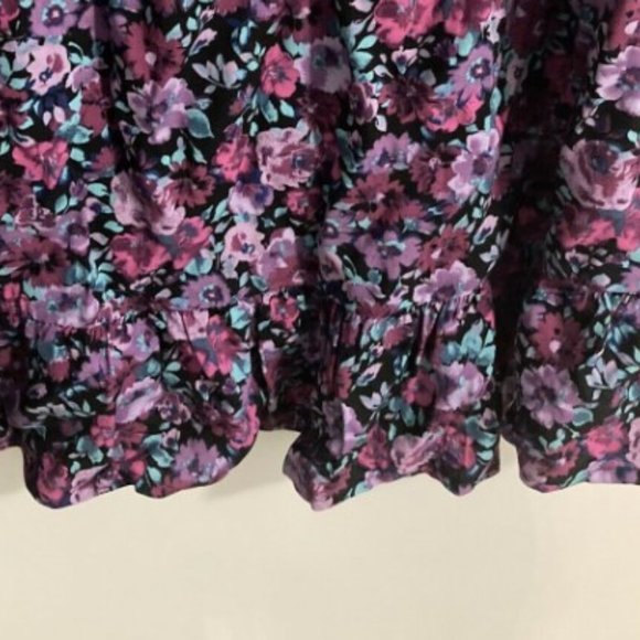 Wild Fable Top Short Dress Floral Purple Size XS - Picture 5 of 7